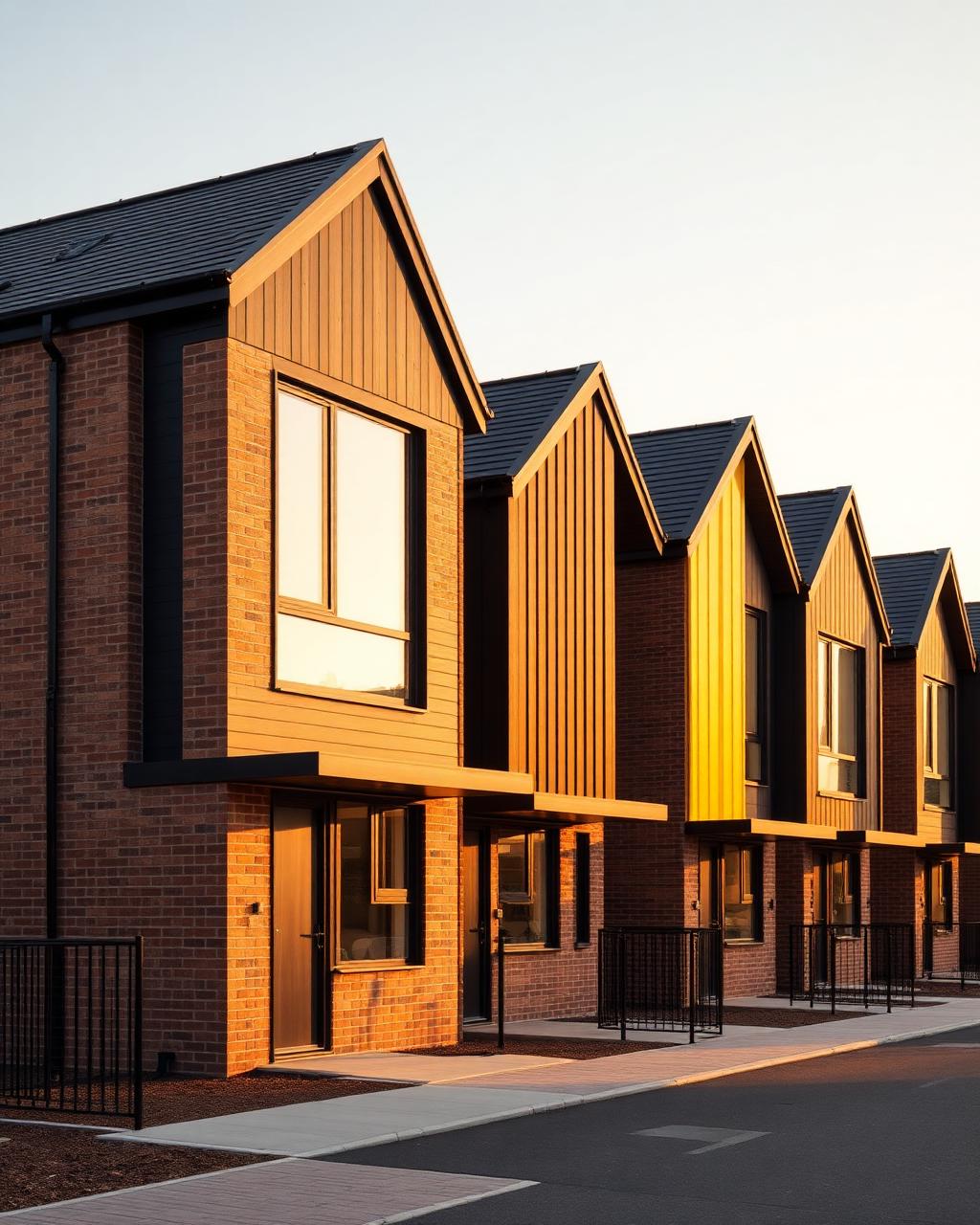 Brand new Fortuna Terra homes at golden hour